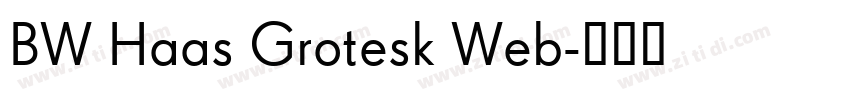 BW Haas Grotesk Web字体转换